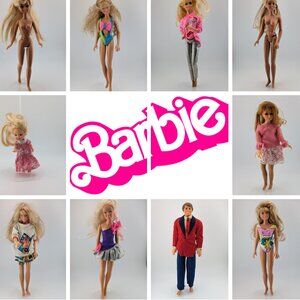 Bundle of 14 Vintage Barbie and Ken dolls